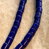 Opaque Cobalt Tile Beads