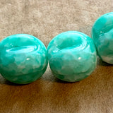 Vintage Japanese Green Glass Beads