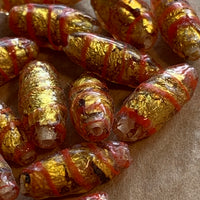1960's Venetian Orange Beads
