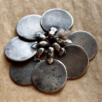 7 Small Antique Silver Charms, India