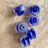 8mm Matte Cobalt Blue Venetian Bead