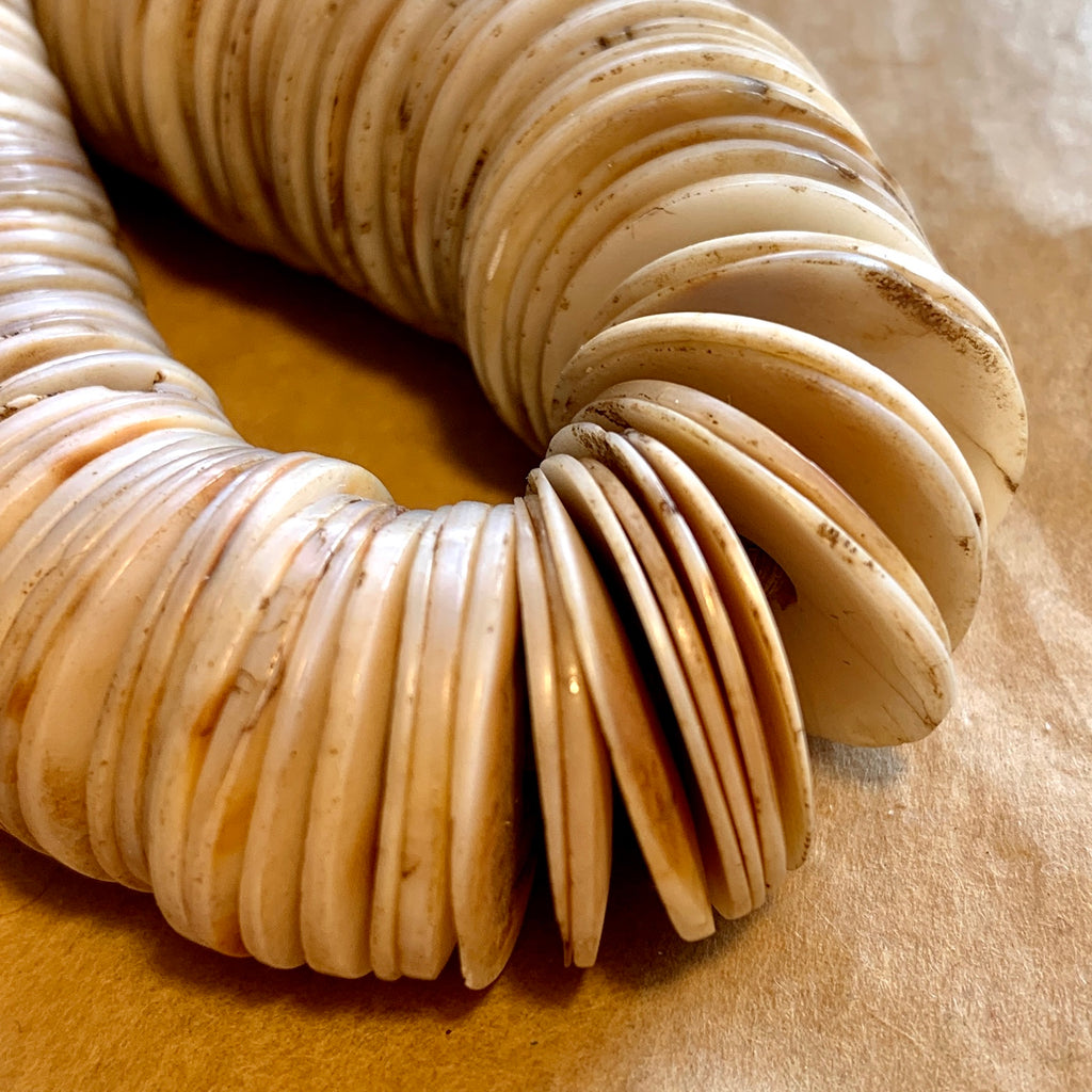 Vintage Flat Shell Discs, Togo | Beadparadise.com