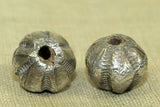 Vintage Silver Fluted Bead from Afghanistan