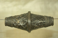 Large Afghan Silver Bicone Bead