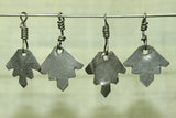 Flat Coin Silver Hand-Shaped Dangles from Afghanistan