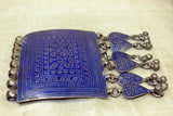 HUGE Afghan Silver with Enamel Work Pendant