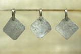 Flat Coin Silver Diamond Dangle from Afghanistan