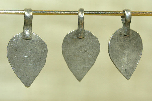 Flat Coin Silver Spade Dangle from Afghanistan