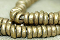 Strand of Small 4mm Brass Discs/Heishi