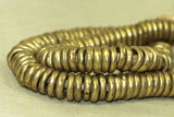 Strand of Large Rustic 12mm Brass Rings