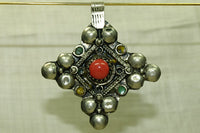 Traditional Berber Enameled Pendant