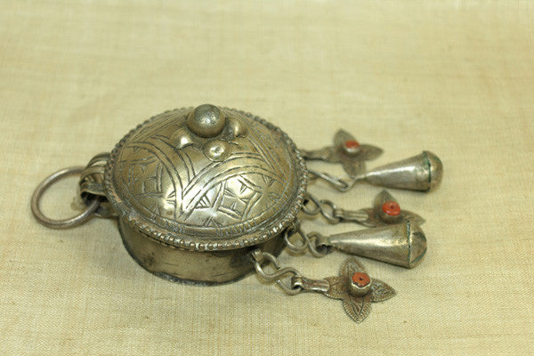 1920s Silver Berber Prayer Box | Beadparadise.com
