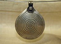 Large Vintage Silver Moroccan Berber