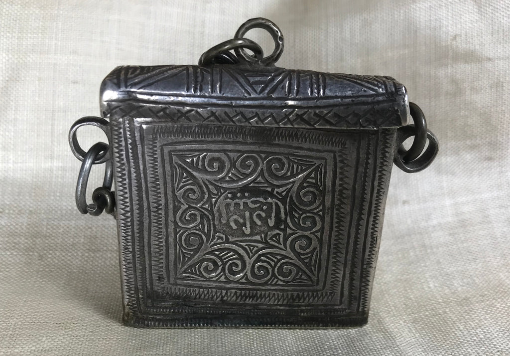 Antique Berber Silver Pendant/Box