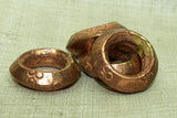 Traditional Hair Rings from Ethiopia with Coppery Finish
