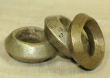 Large Antique Heavy Solid Cast Brass Ring from Ethiopia