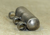 Antique Silver Cylindrical Pendant from Ethiopia