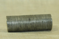 Antique Cylindrical Silver Hair Bead, Ethiopia
