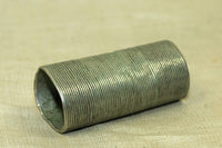 Unique Cylindrical Silver Hair Bead from Ethiopia