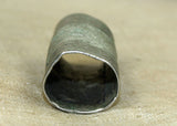 Unique Cylindrical Silver Hair Bead from Ethiopia