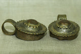 Pair of Rare Ethiopian Brass Pendants