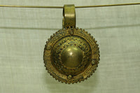 Large Ethiopian Brass Pendnat