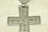 Antique Ethiopian Silver Coptic Cross with Hinge