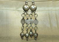 Pair of Antique Silver Dangles from Ethiopia