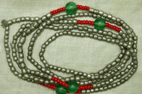 Long Strand of Antique Ethiopian Silver Beads