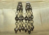 Pair of Antique Silver Dangles, Harari Tribe of Ethiopia