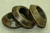 Thick Heavy Antique Dark Brass Ring from Ethiopia