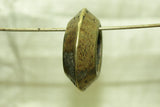 Thick Heavy Antique Dark Brass Ring from Ethiopia