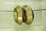 Pair of Antique Ethiopian Brass rings with "eyes"