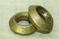 Pair of Antique Ethiopian Brass rings with