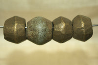 Set of Bronze/brass bicone beads from Ethiopia