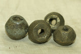 Set of Bronze/brass bicone beads from Ethiopia