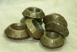 Cast Antique "Faceted" Bronze Hair Ring from Ethiopia