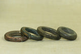 Set of Thick Bronze Hair Rings from Ethiopia