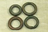 Set of Thick Bronze Hair Rings from Ethiopia