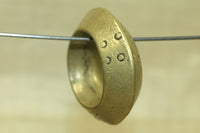 Large Solid Brass Antique Hair Ring from Ethiopia