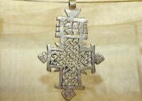 New Large Silver Color Ethiopian Coptic Cross