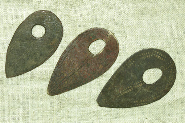 Small Bronze Shield Pendant from Ethiopia