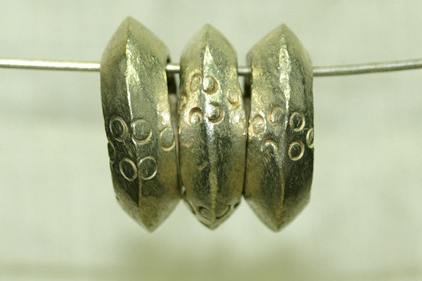 Traditional Hair Rings from Ethiopia with Silver Finish