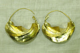 Super Shiney Fulani Brass Earrings, Medium