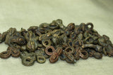 Small Vintage Brass "Peanut" Charm,  Ghana