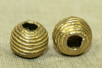 Small Cast Brass Bead from Ghana
