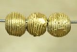 Small Cast Brass Bead from Ghana