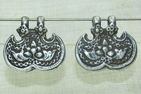 Antique Silver Floral Indian Pendant
