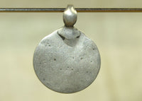 Smooth Old Silver Pendant from India