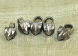 Set of Five Antique Silver Drops from India